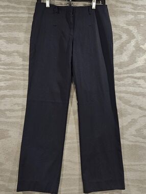 Prada SZ 40 Dark Blue Straight Leg Pants. DAMAGED Made In Italy Trouser